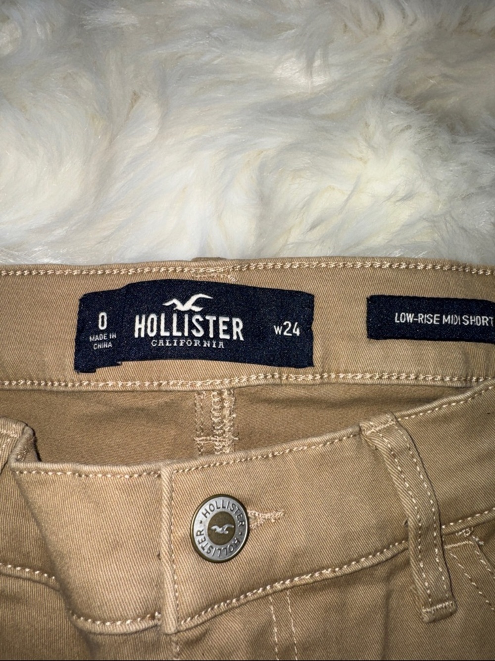 HOLLISTER ~ LOW RISE MIDI SHORT - Picture 6 of 6